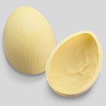 Casca de ovo de páscoa branco, 375g cada banda